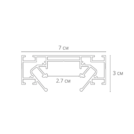 Профиль для монтажа накладного шинопровода Arte Lamp OPTIMA-ACCESSORIES A722205